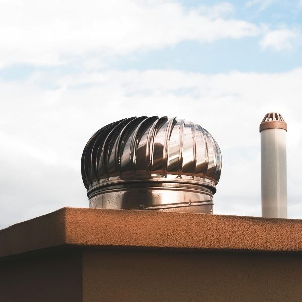 New whirlybird installed on a Brisbane roof to improve ventilation and reduce heat, completed by Roofing Guys Brisbane.